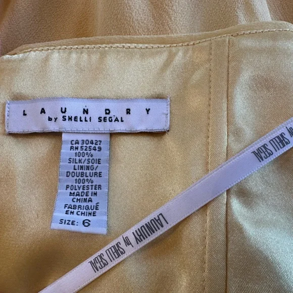 Laundry by Shelli Sehgal 100% Silk 2 Tone Beach Resort Wear Maxi Dress (Size 6) - Picture 10 of 10